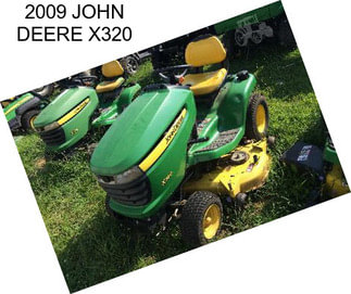 2009 JOHN DEERE X320