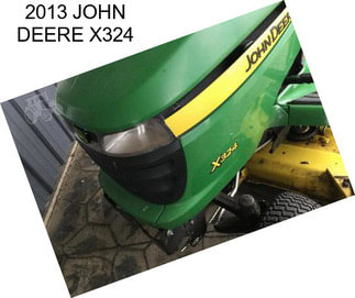 2013 JOHN DEERE X324