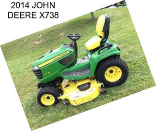 2014 JOHN DEERE X738