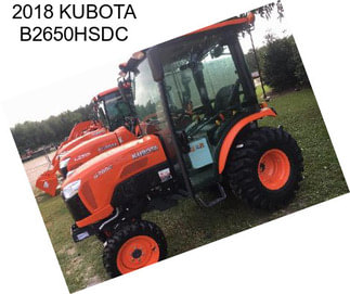 2018 KUBOTA B2650HSDC