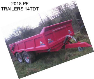 2018 PF TRAILERS 14TDT