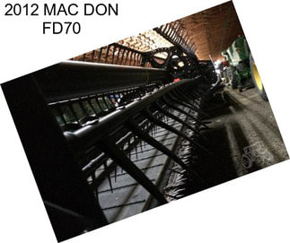 2012 MAC DON FD70