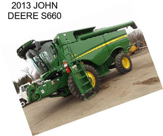 2013 JOHN DEERE S660