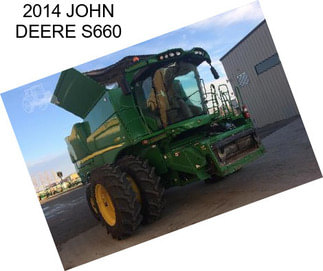 2014 JOHN DEERE S660