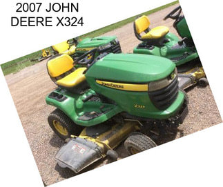 2007 JOHN DEERE X324