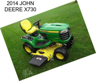 2014 JOHN DEERE X730