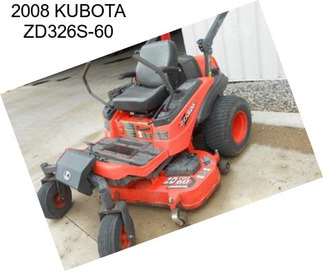 2008 KUBOTA ZD326S-60