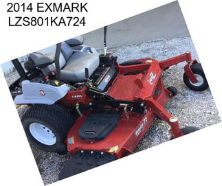 2014 EXMARK LZS801KA724