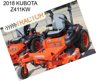 2018 KUBOTA Z411KW