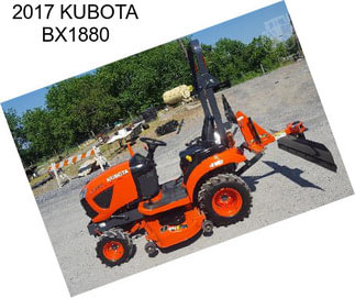 2017 KUBOTA BX1880