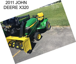 2011 JOHN DEERE X320