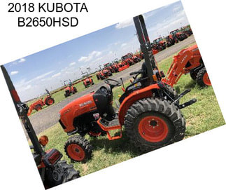 2018 KUBOTA B2650HSD