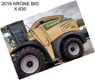 2016 KRONE BIG X 630