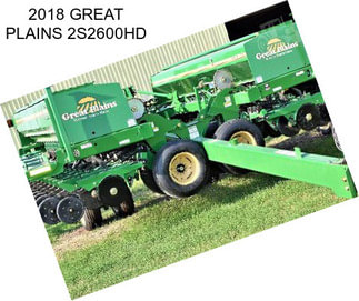 2018 GREAT PLAINS 2S2600HD