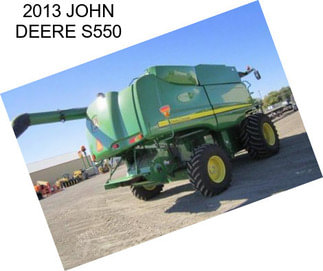 2013 JOHN DEERE S550