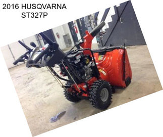 2016 HUSQVARNA ST327P