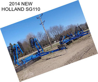 2014 NEW HOLLAND SG110