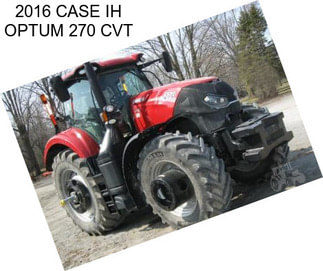 2016 CASE IH OPTUM 270 CVT