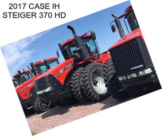 2017 CASE IH STEIGER 370 HD