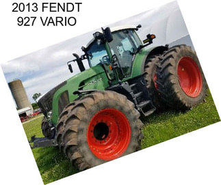 2013 FENDT 927 VARIO