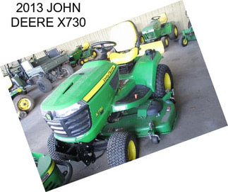 2013 JOHN DEERE X730