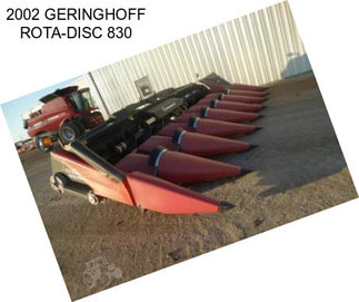 2002 GERINGHOFF ROTA-DISC 830