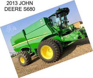 2013 JOHN DEERE S680