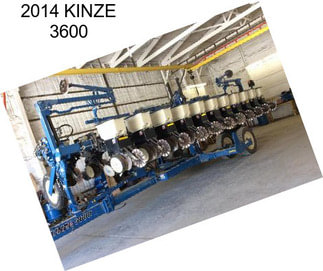 2014 KINZE 3600