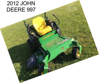 2012 JOHN DEERE 997