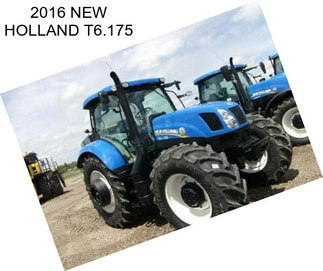 2016 NEW HOLLAND T6.175