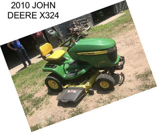 2010 JOHN DEERE X324