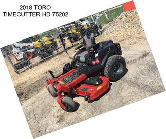 2018 TORO TIMECUTTER HD 75202