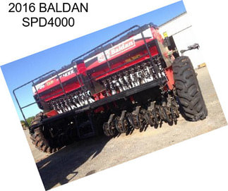 2016 BALDAN SPD4000