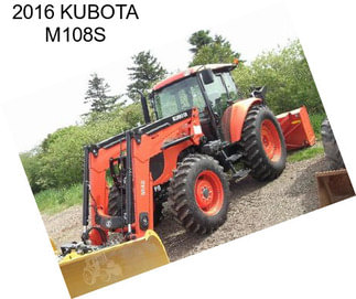 2016 KUBOTA M108S