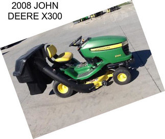 2008 JOHN DEERE X300