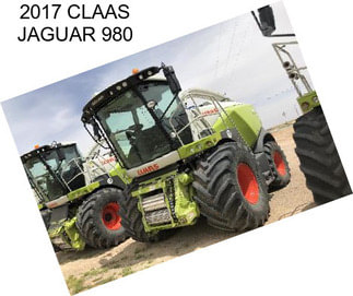 2017 CLAAS JAGUAR 980