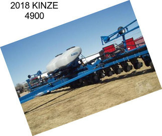 2018 KINZE 4900