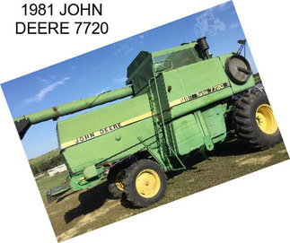 1981 JOHN DEERE 7720