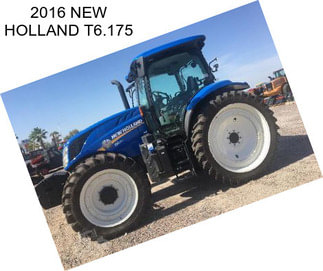 2016 NEW HOLLAND T6.175