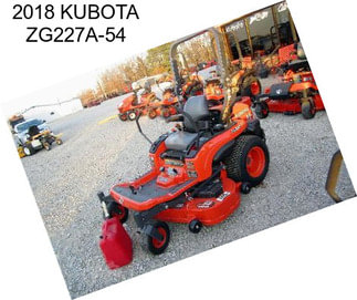 2018 KUBOTA ZG227A-54