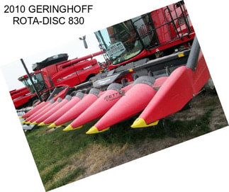 2010 GERINGHOFF ROTA-DISC 830