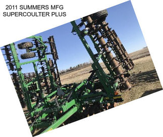 2011 SUMMERS MFG SUPERCOULTER PLUS