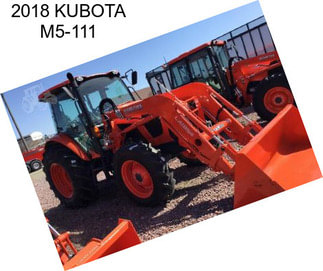 2018 KUBOTA M5-111