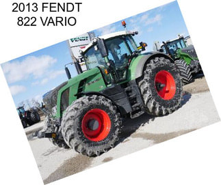 2013 FENDT 822 VARIO