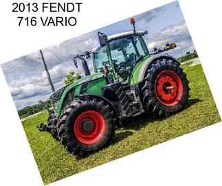 2013 FENDT 716 VARIO