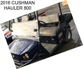 2016 CUSHMAN HAULER 800