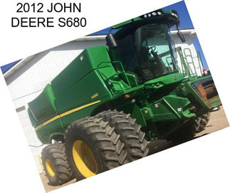 2012 JOHN DEERE S680