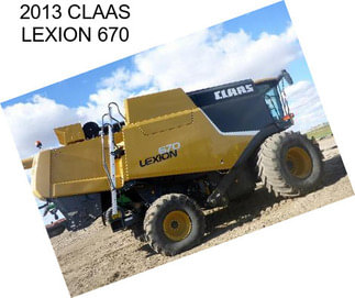 2013 CLAAS LEXION 670