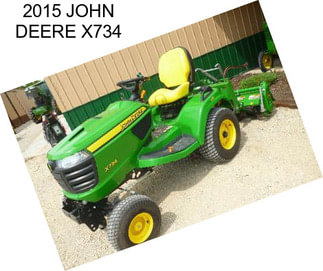 2015 JOHN DEERE X734