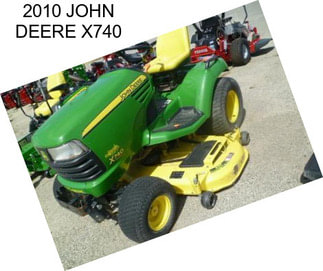 2010 JOHN DEERE X740